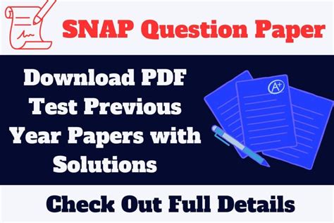 snap question a poser|SNAP Previous Year Papers 2015 – 2023